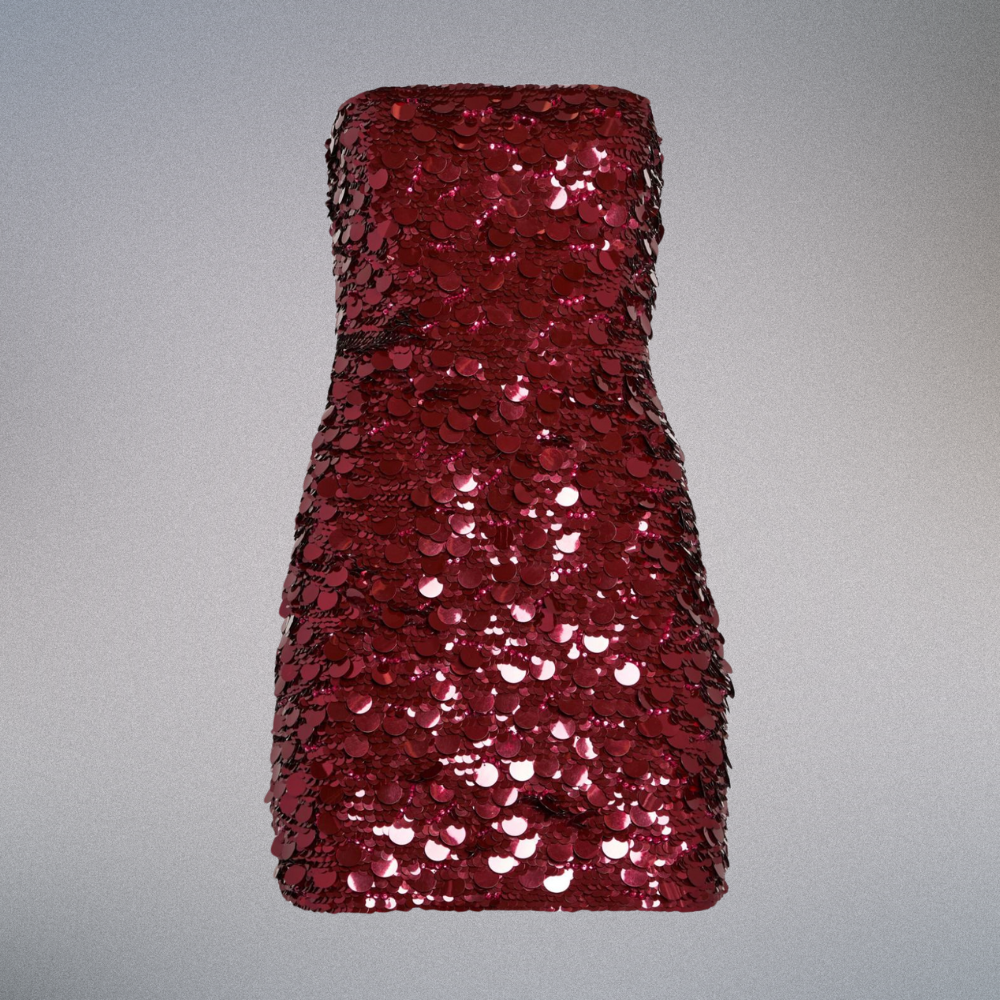 Golden Mirage Sequin Dress Elegance Crate