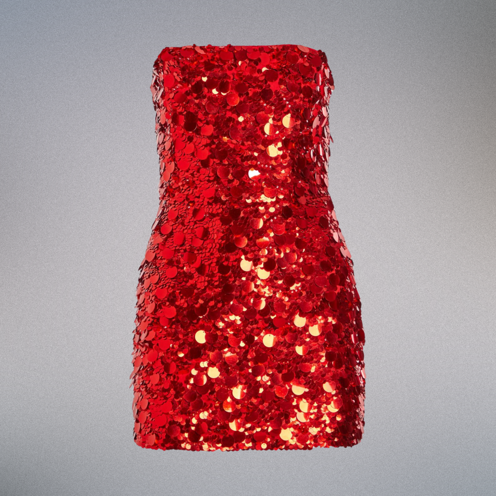 Golden Mirage Sequin Dress Elegance Crate