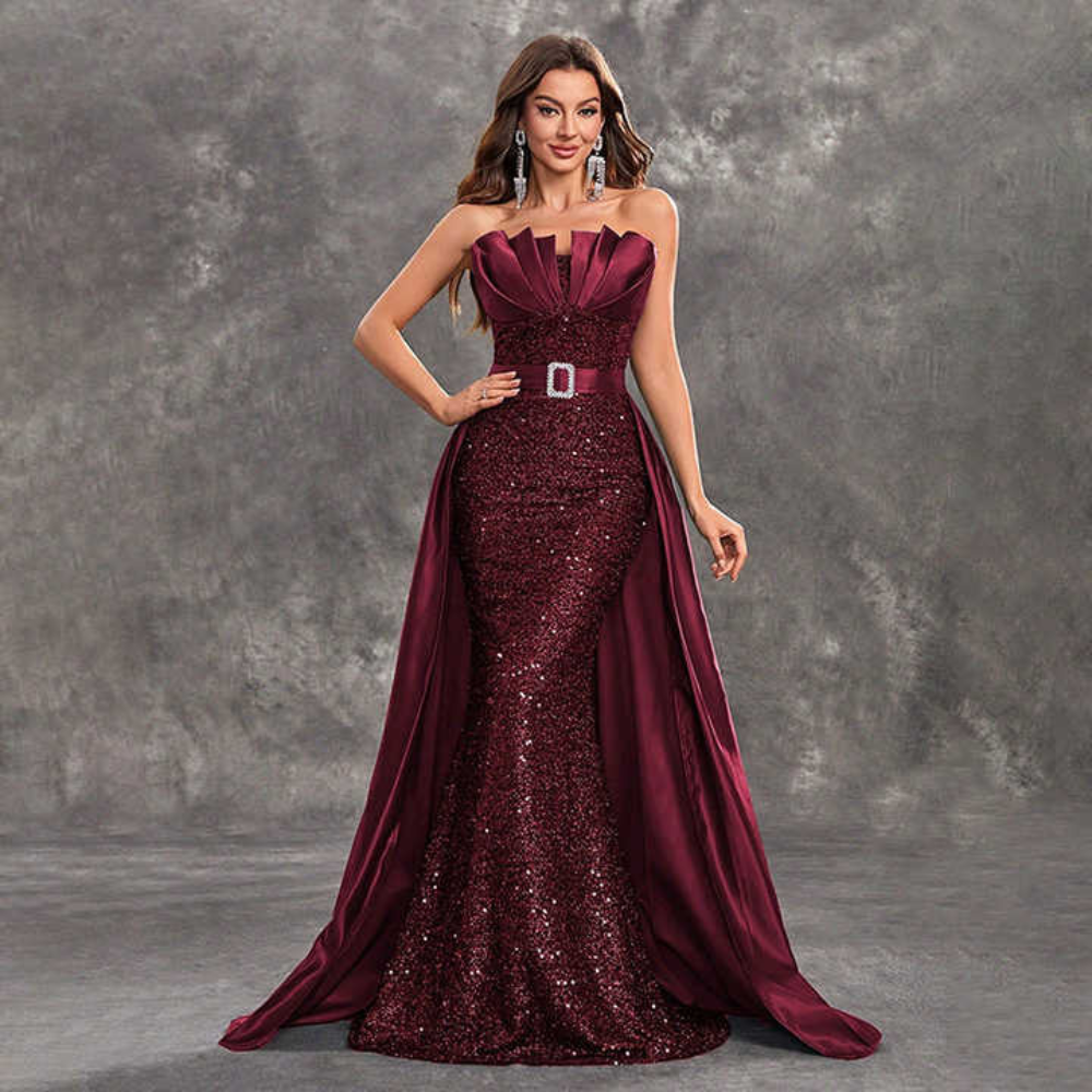 Celestial Empress Draped Gown Elegance Crate