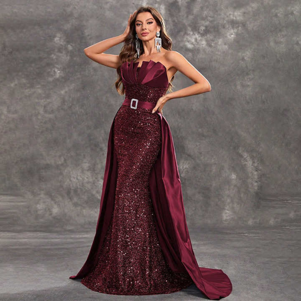 Celestial Empress Draped Gown Elegance Crate