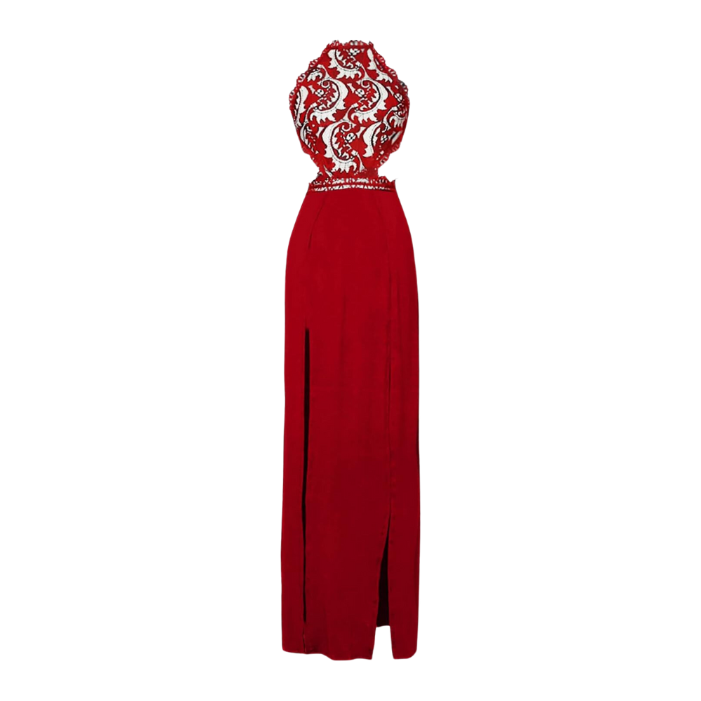 Scarlet Temptation Lace Gown Elegance Crate