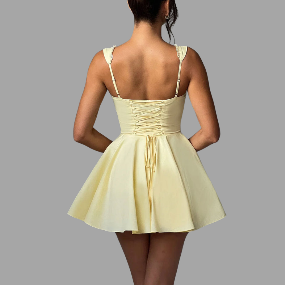 Sweet Sunshine Corset Dress Elegance Crate