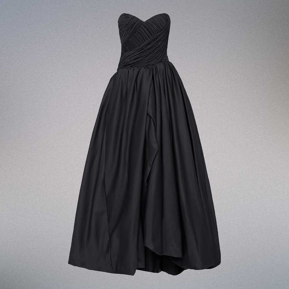 Bebis Strapless Ruched Maxi Dress Elegance Crate