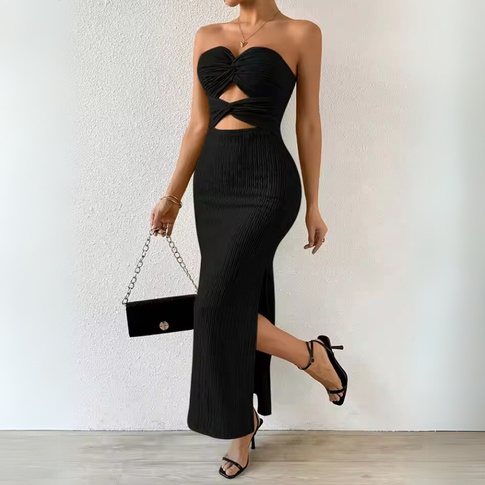 Lime Twist Midi Dress