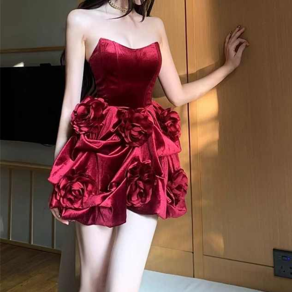 Ferona Floral Minin Dress Elegance Crate