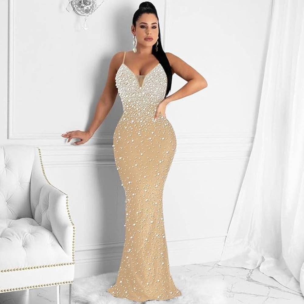 Galaxy Shimmer Mermaid Gown Elegance Crate