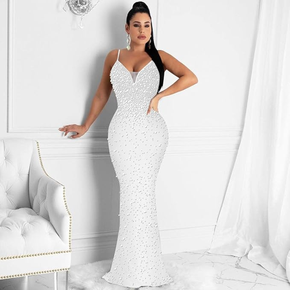 Galaxy Shimmer Mermaid Gown Elegance Crate