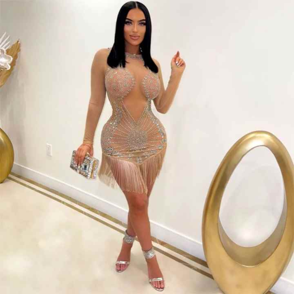 Velvet Bodycon Dress Elegance Crate