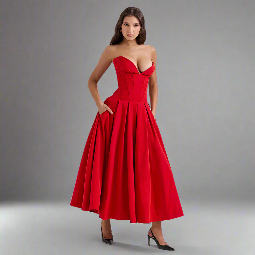 Sexy O-Neck Slip Grace Dress