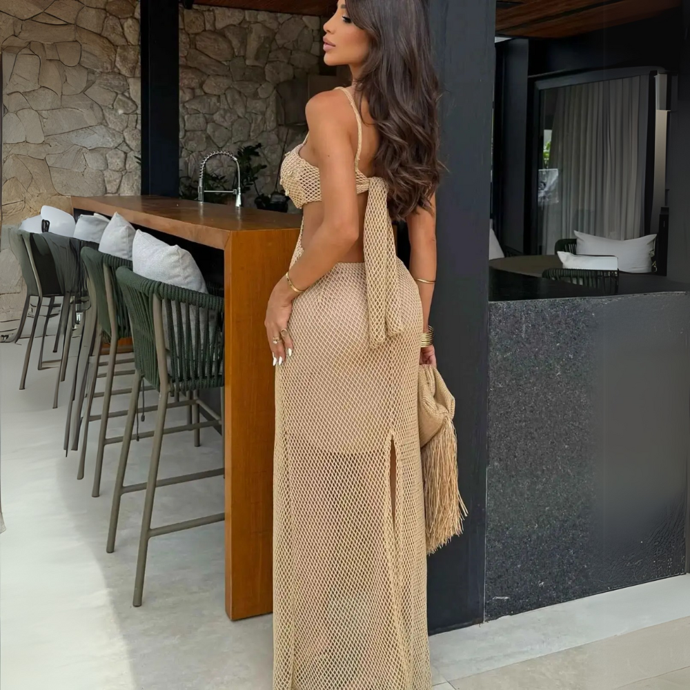 Mirage Mesh Gown
