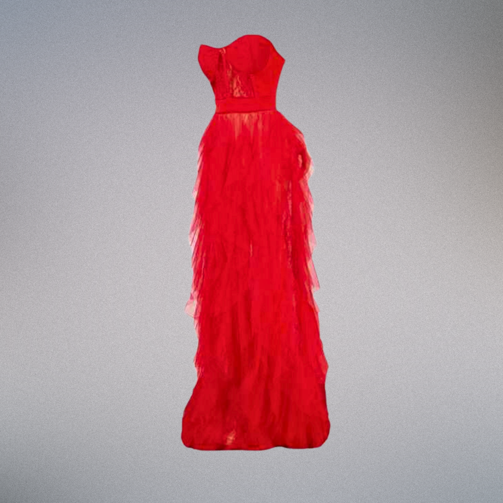 Sheer Lace Evening Dress Elegance Crate