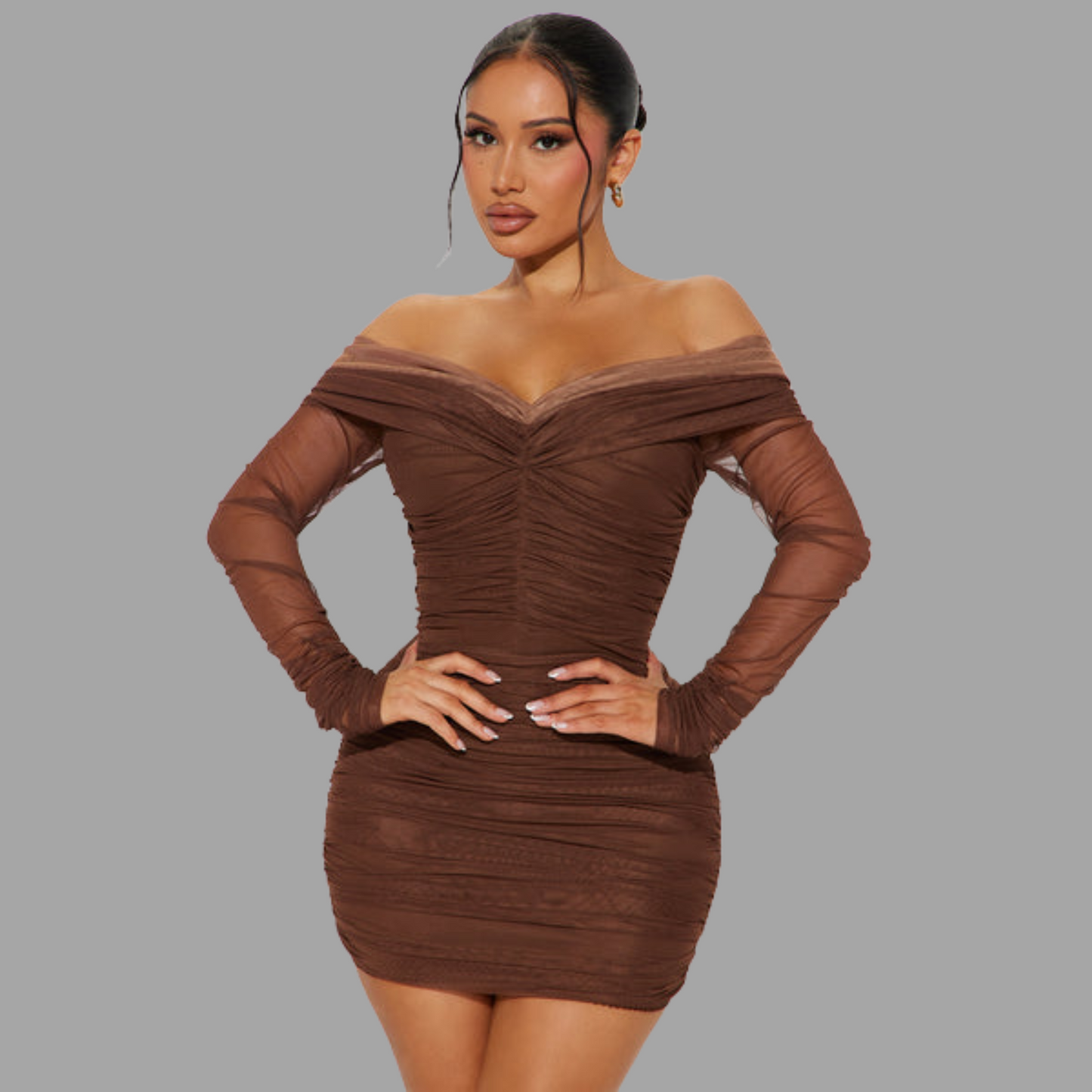 Mocha Muse Dress Elegance Crate