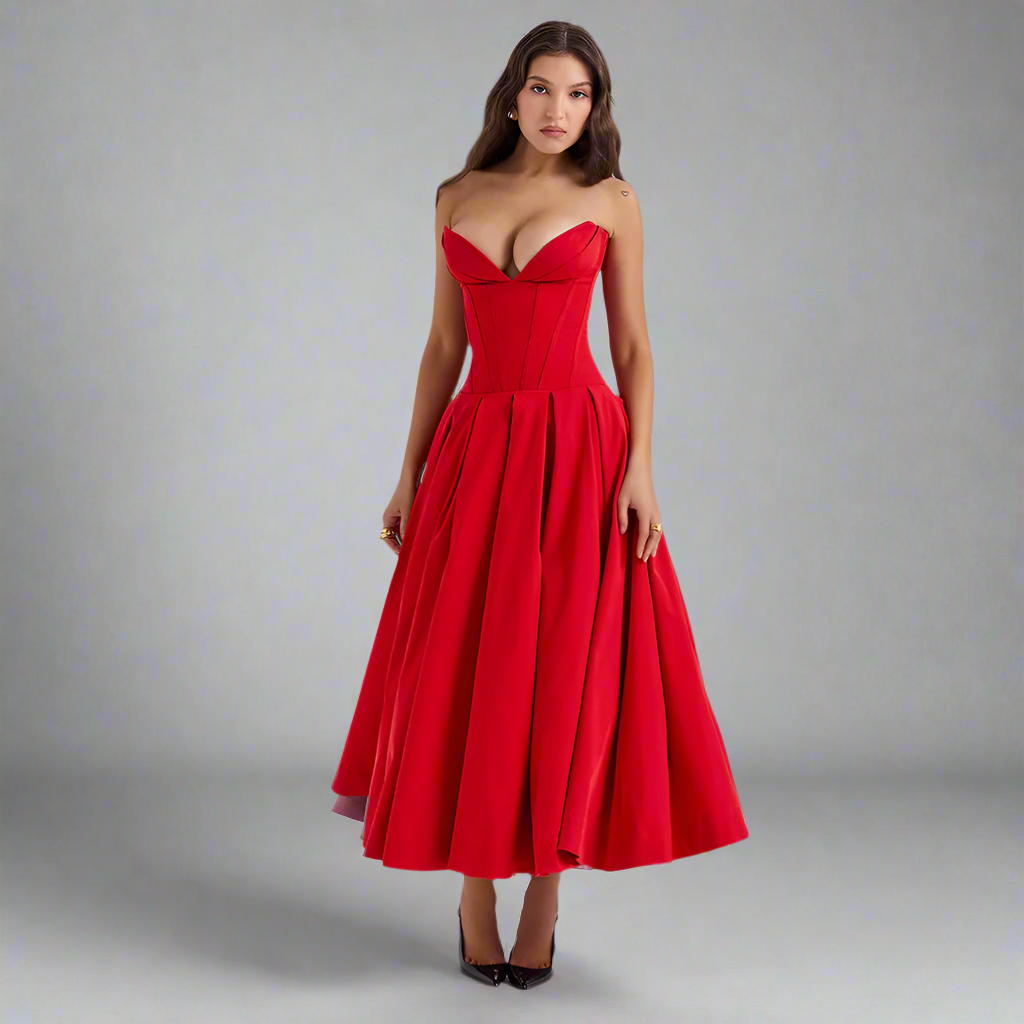 Sexy O-Neck Slip Grace Dress