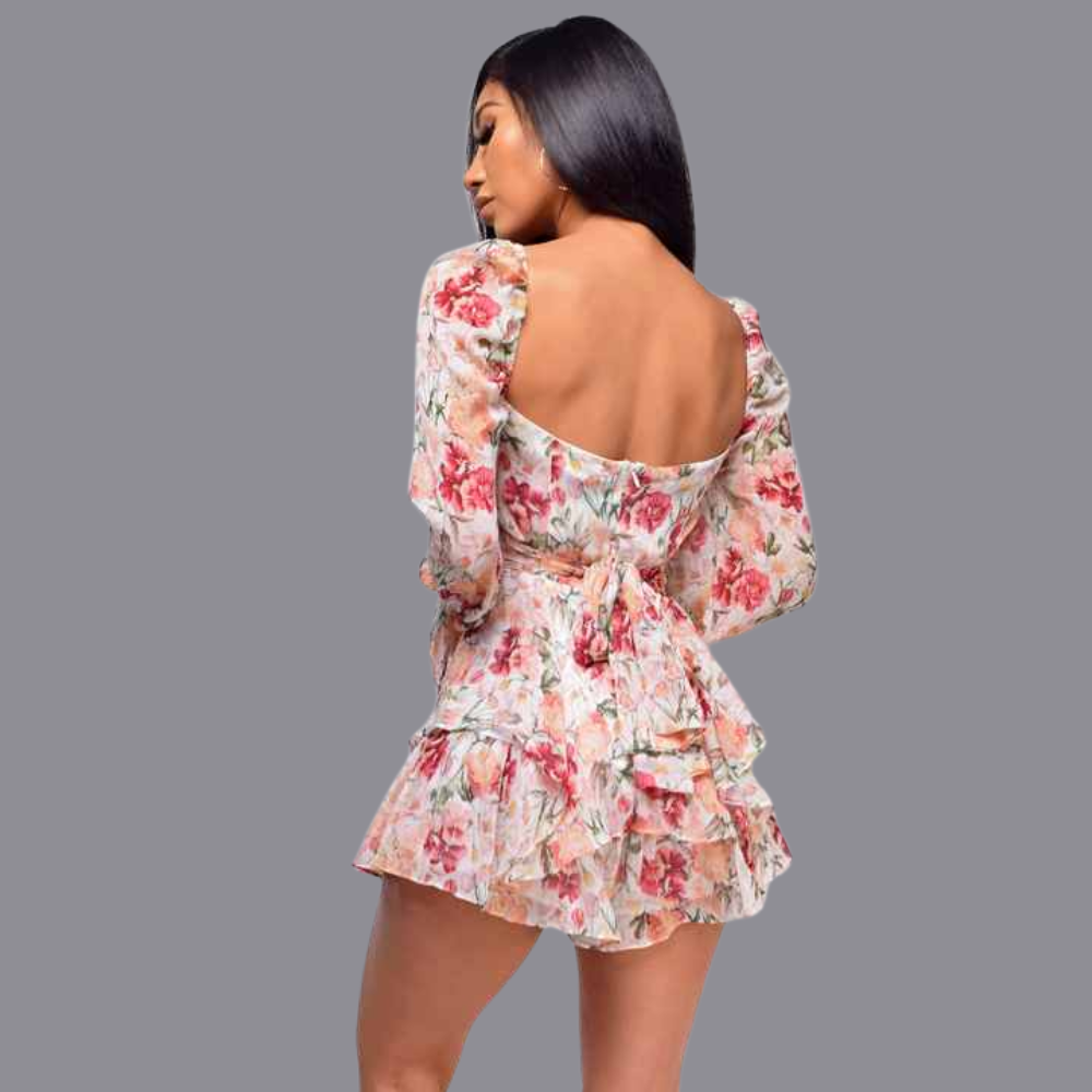 Elena Ruffle Romper Elegance Crate