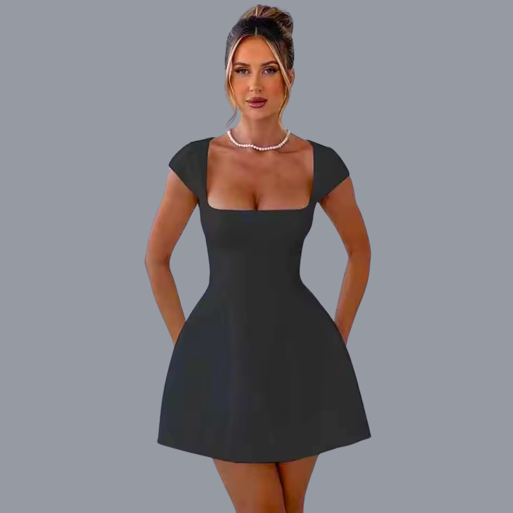 Ivory Grace Mini Dress Elegance Crate