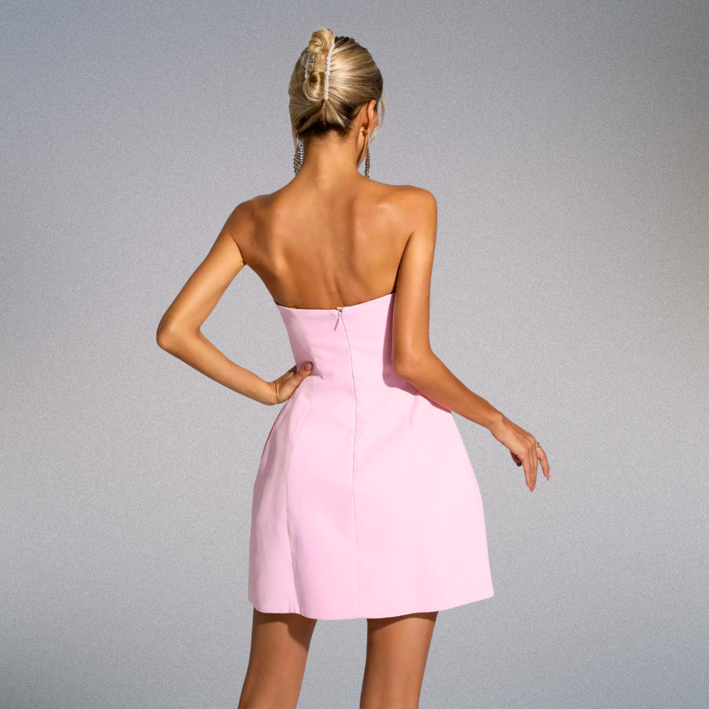 Vanbo Rose Mini Dress Elegance Crate