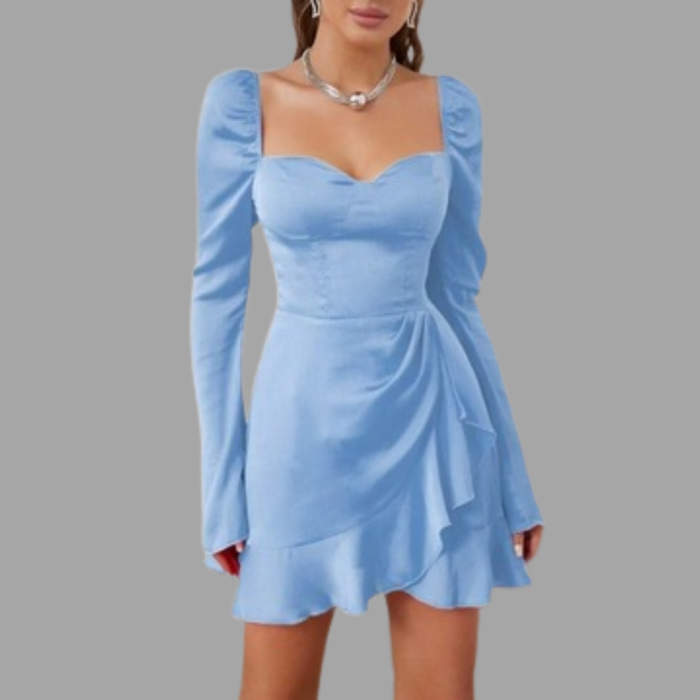 Livia Satin Mini Dress Elegance Crate