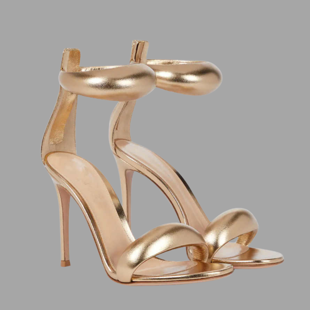 Chloe Square Toe High Heel Sandals Elegance Crate