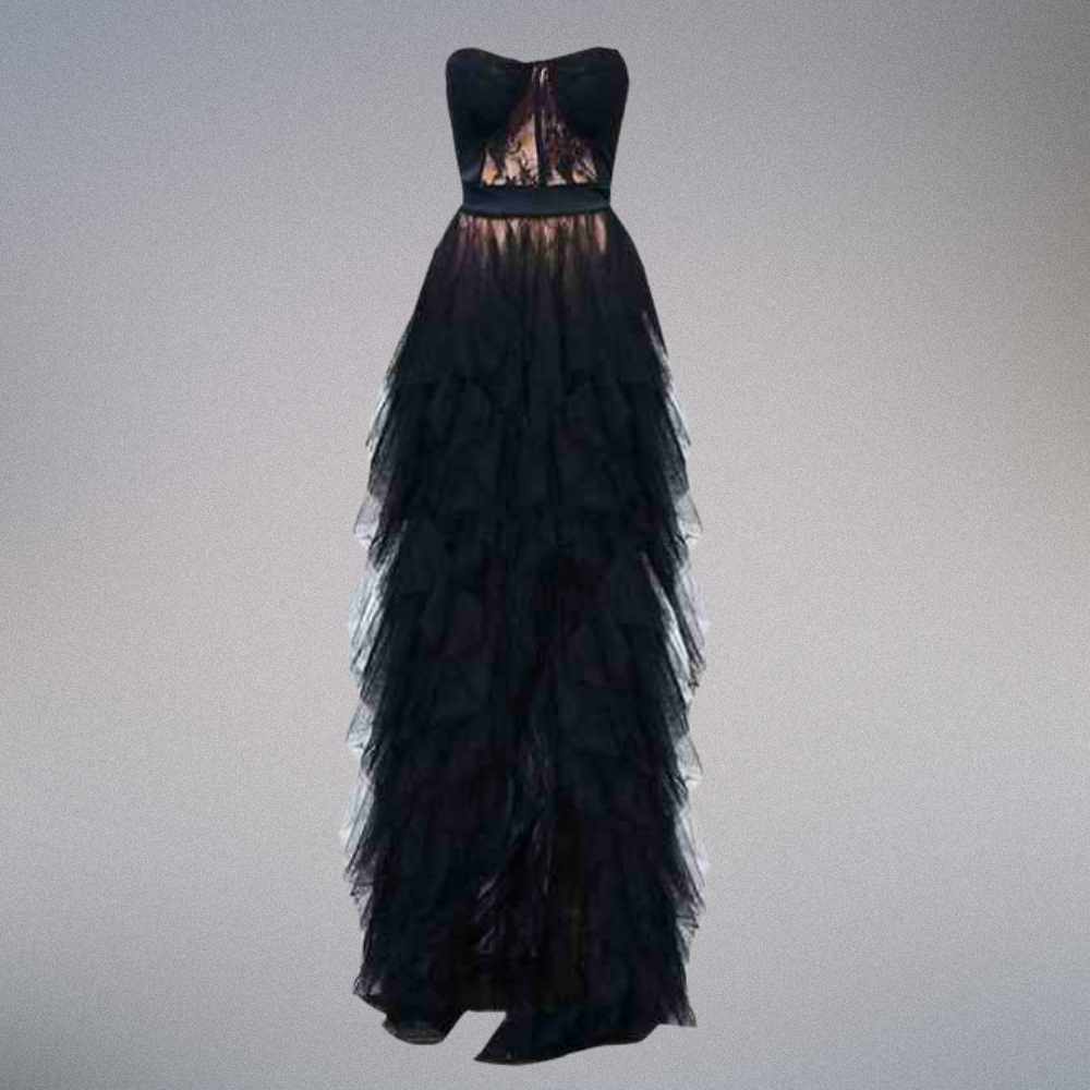 Sheer Lace Evening Dress Elegance Crate