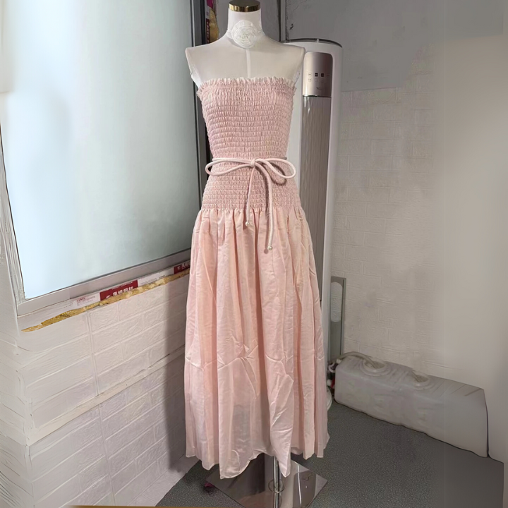 Olive Serenity Strapless Gown Champagne