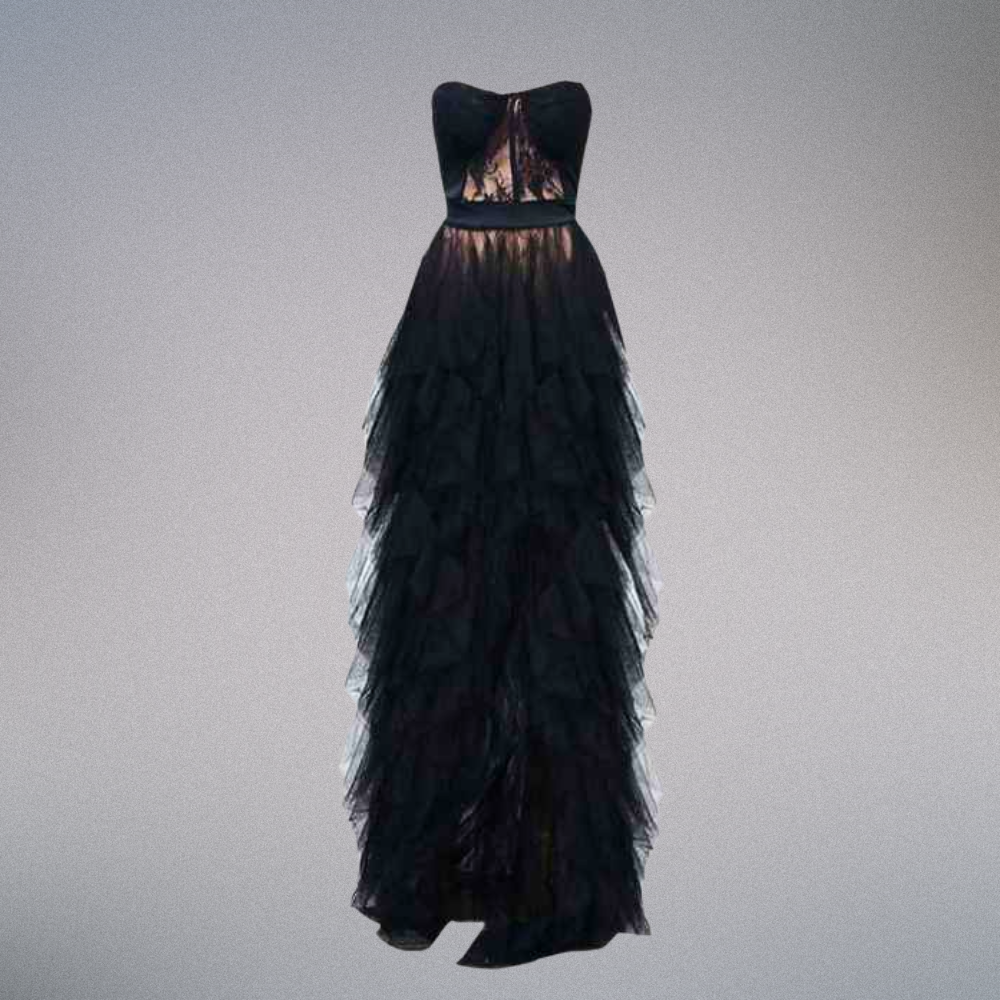 Sheer Lace Evening Dress Elegance Crate