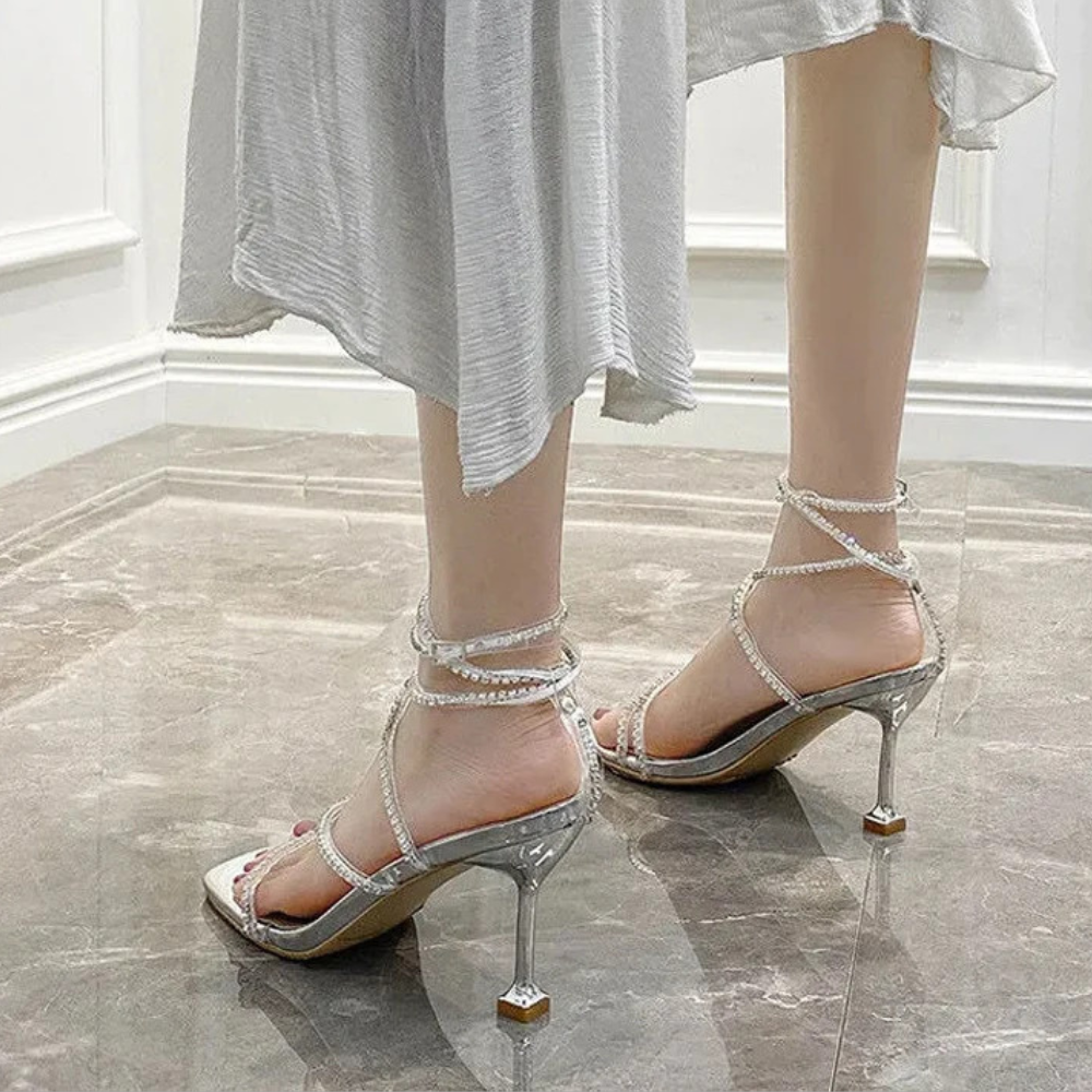 Naomi Crystal High Heels Elegance Crate