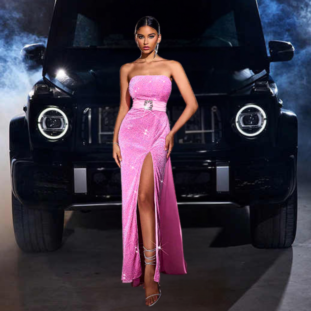 Diamond Rose Glam Gown Elegance Crate