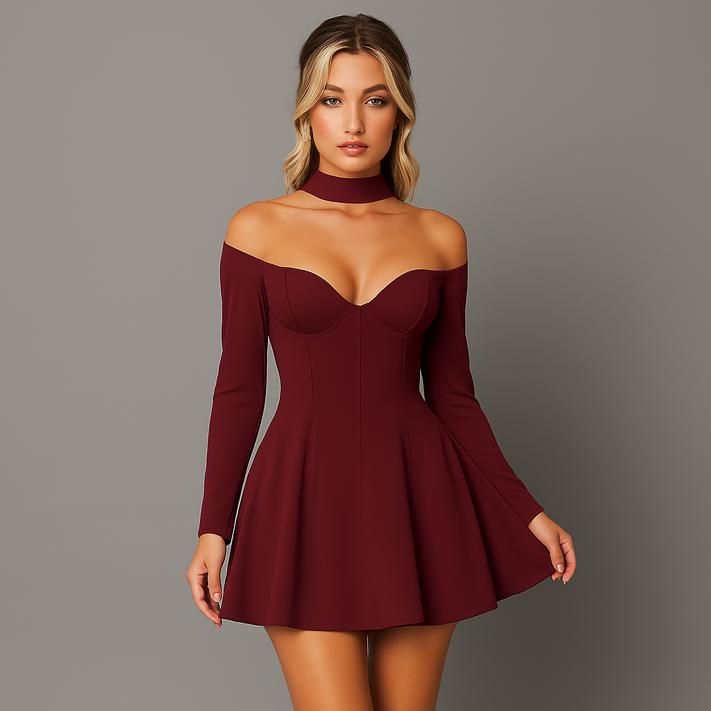 Garnet Empress Skater Dress