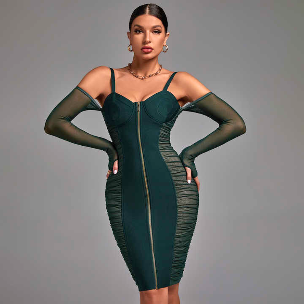 Emerald Mystique Bodycon Elegance Crate
