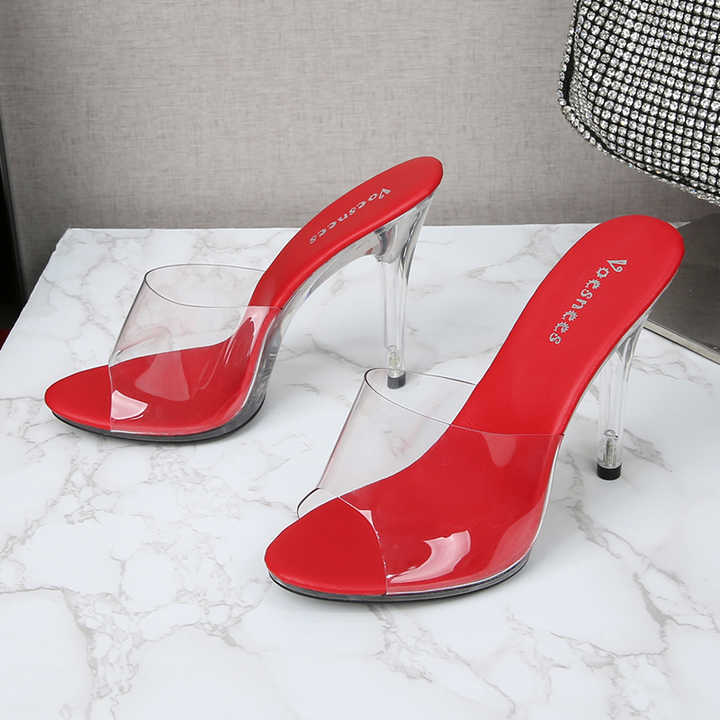 Aurelia Clear Stiletto Sandals Elegance Crate