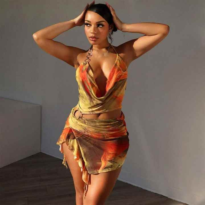 Sunset Mirage Halter Set Elegance Crate