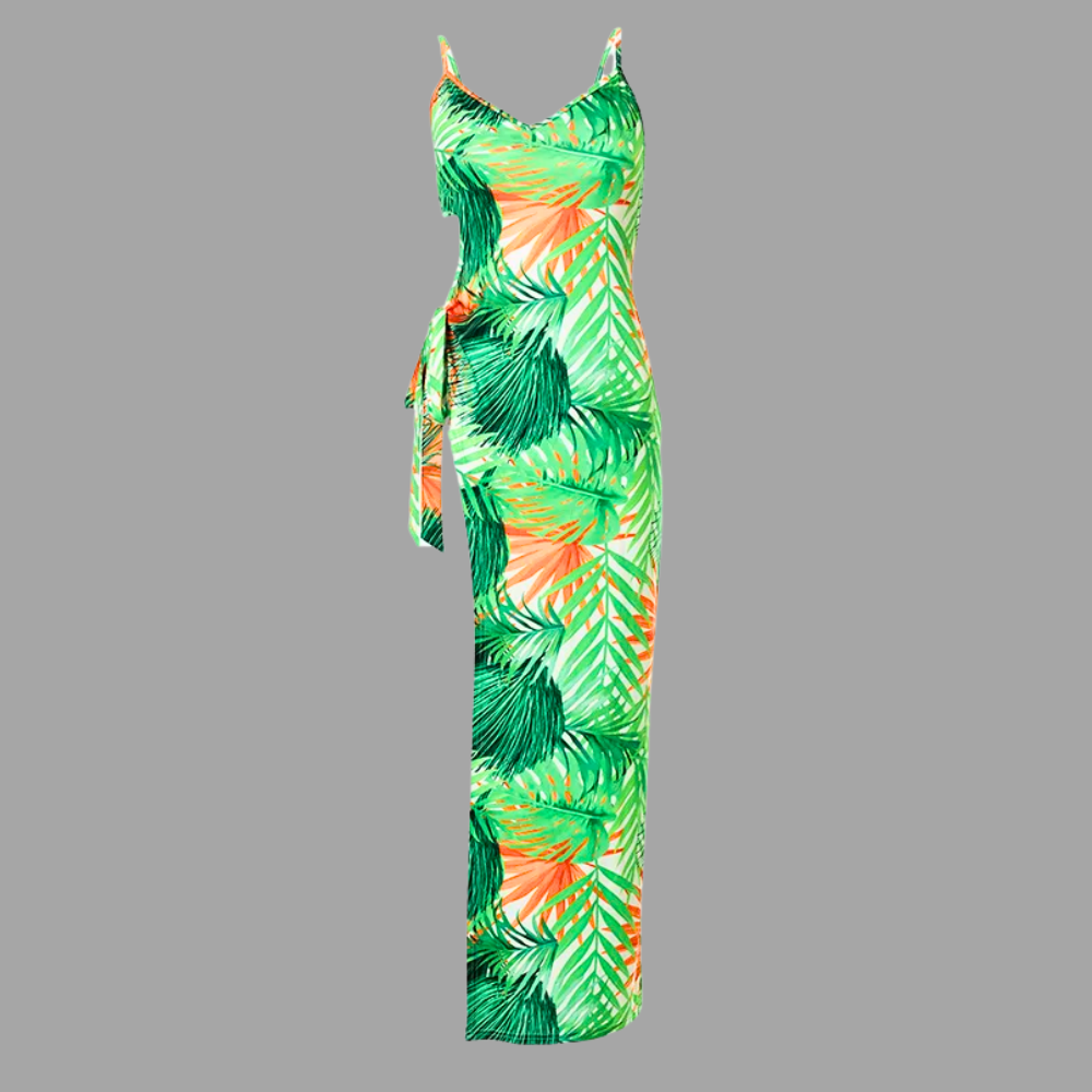 Tropical Glow Asymmetrical Dress Elegance Crate