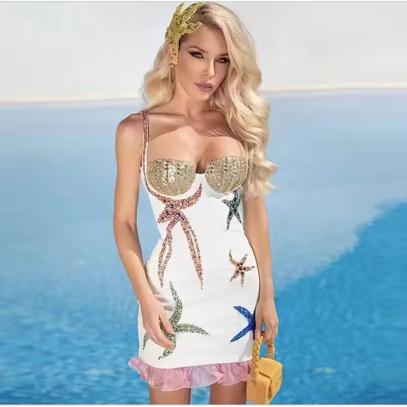 Golden Starfish Elegance Dress Elegance Crate