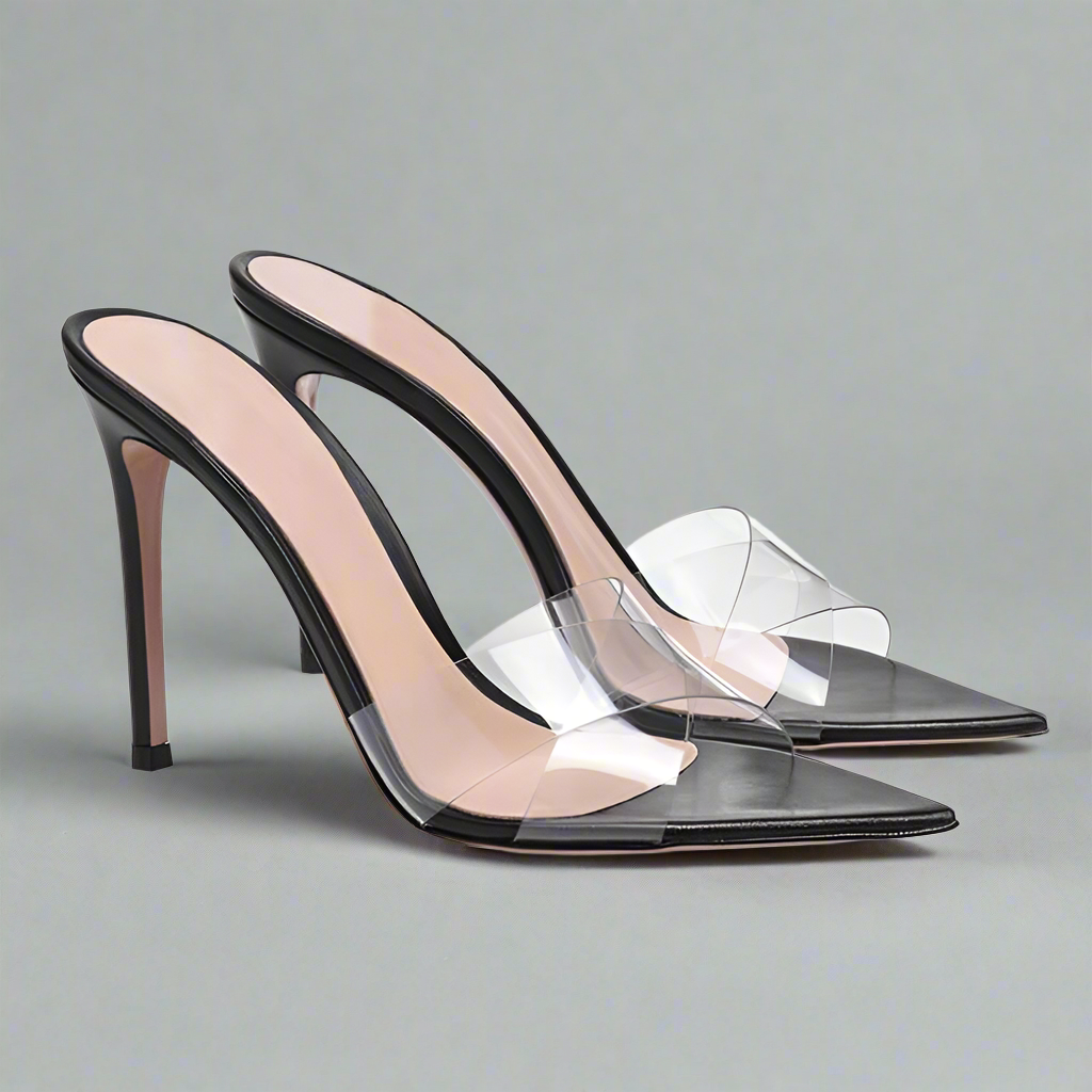 Mirage Elegance Clear Mules Elegance Crate