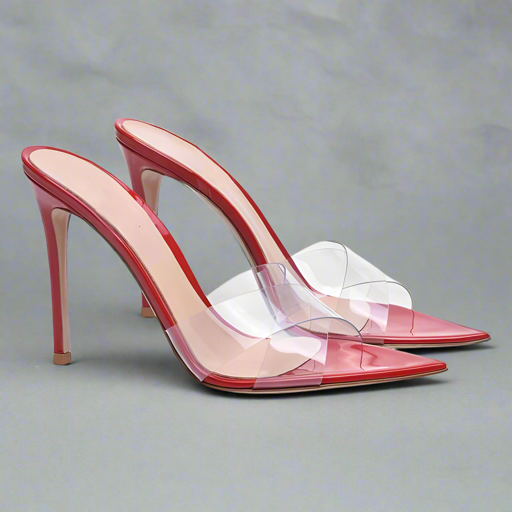 Mirage Elegance Clear Mules Elegance Crate
