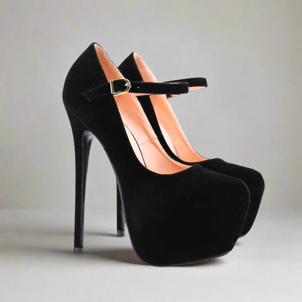 Obsidian Sky Platform Heels Elegance Crate