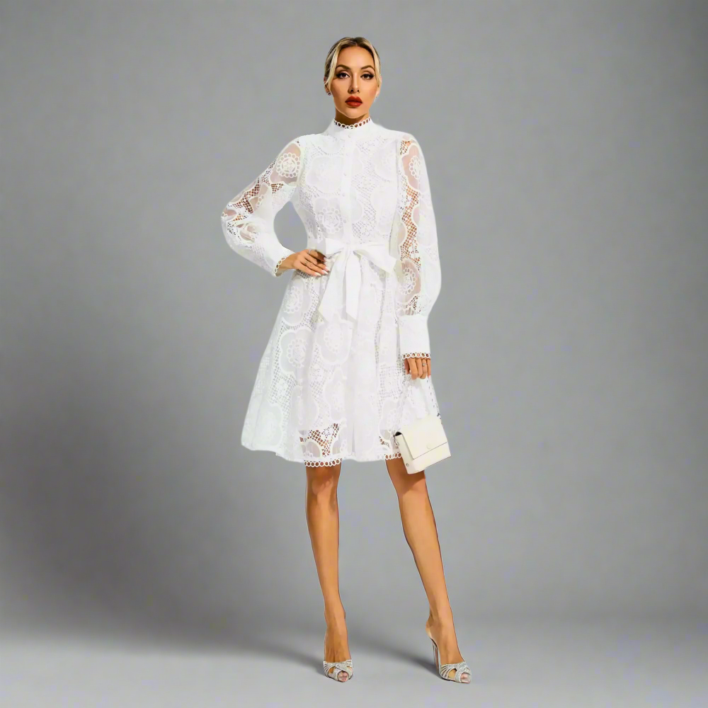 Ethereal Elegance Lace Dress Elegance Crate