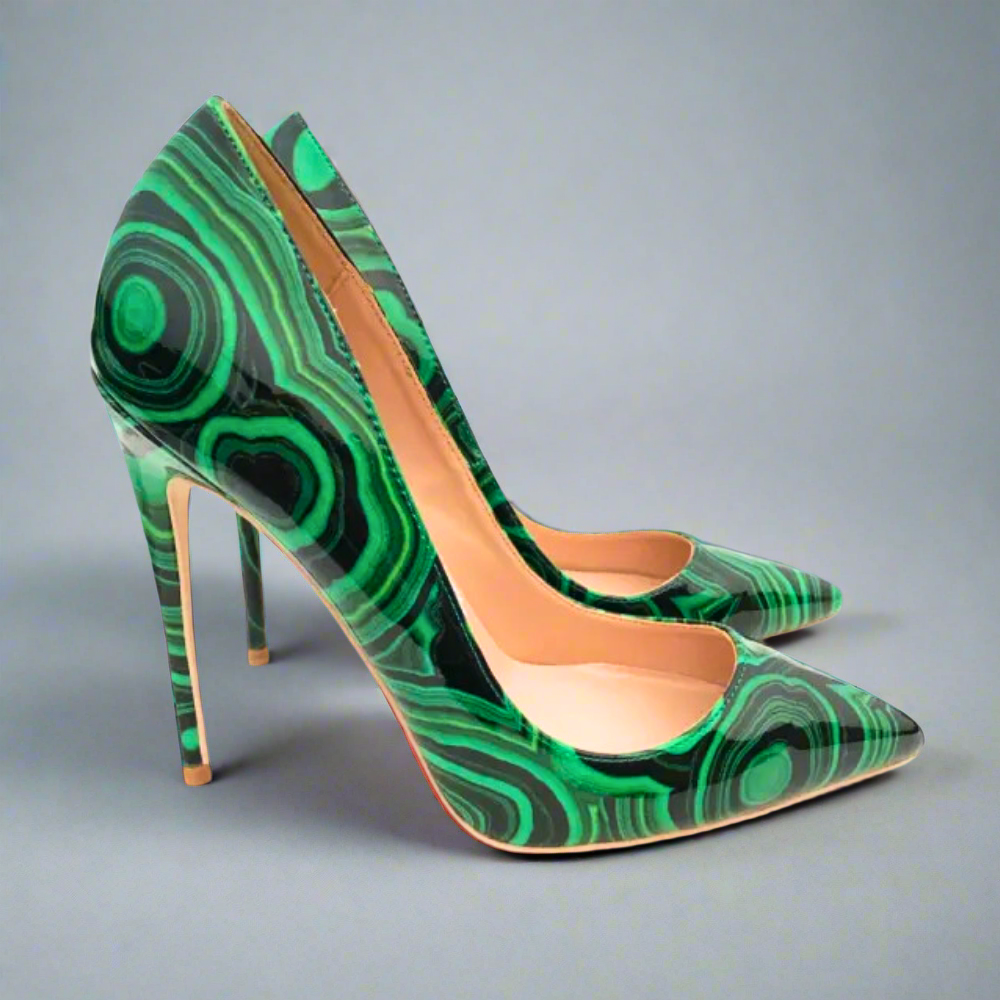 Floral Stiletto Pumps Elegance Crate
