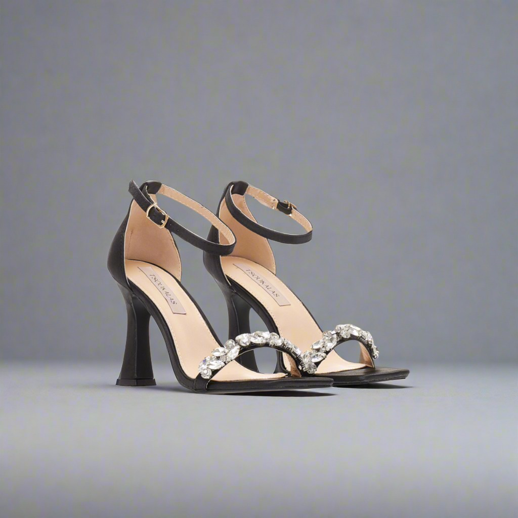 Crystal Charm Heels Elegance Crate