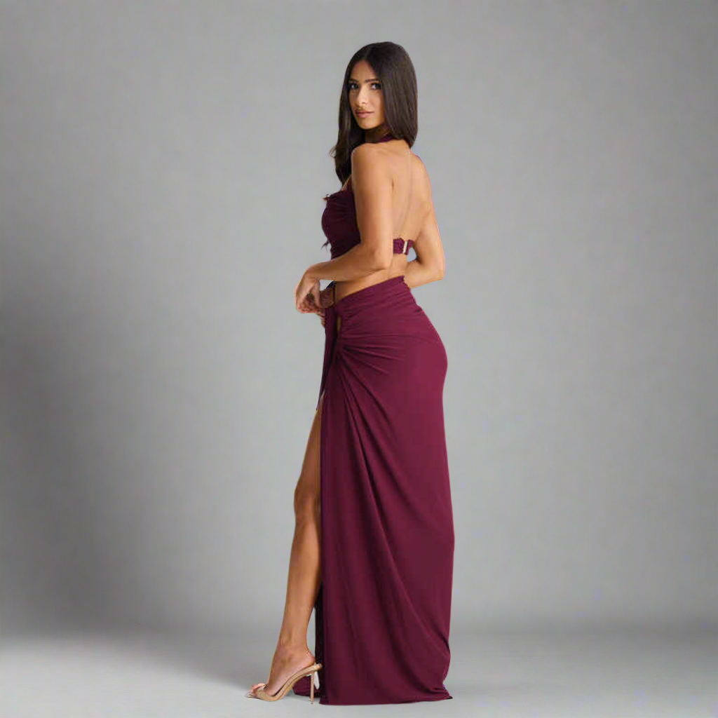 Divine Seduction Cutout Gown Elegance Crate