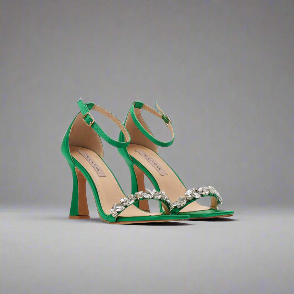 Crystal Charm Heels Elegance Crate
