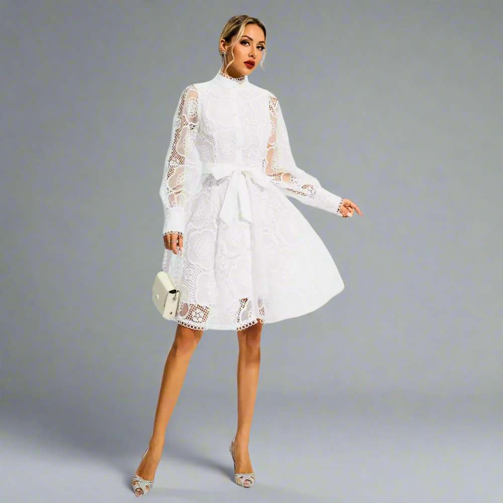 Ethereal Elegance Lace Dress Elegance Crate
