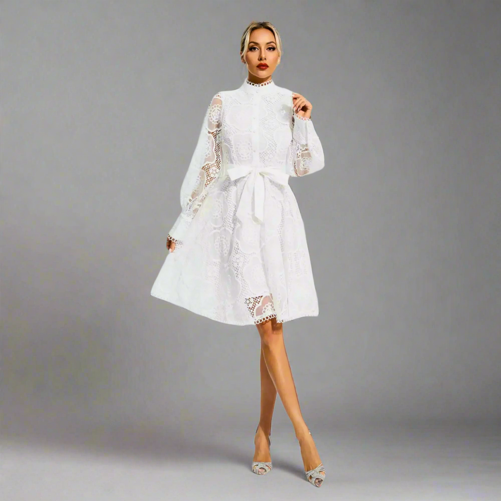 Ethereal Elegance Lace Dress Elegance Crate