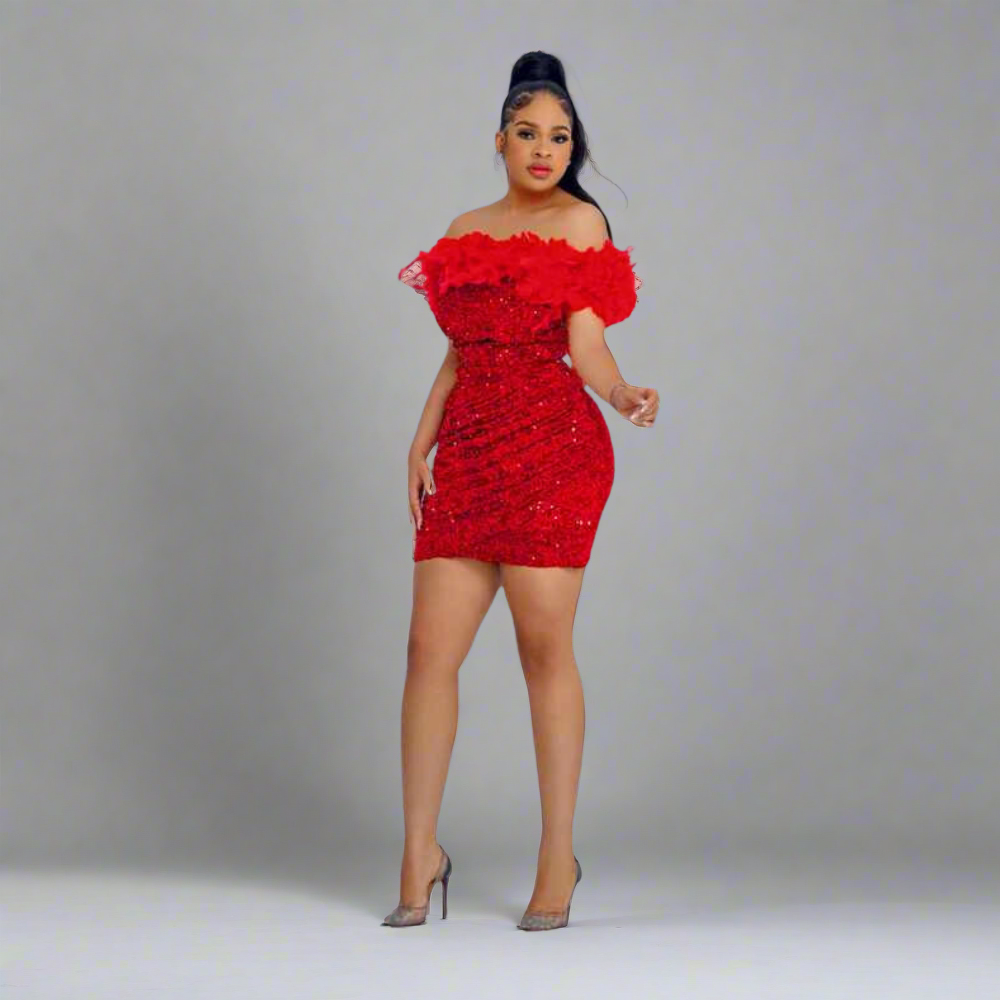 Siren's Curve Mini Dress Elegance Crate