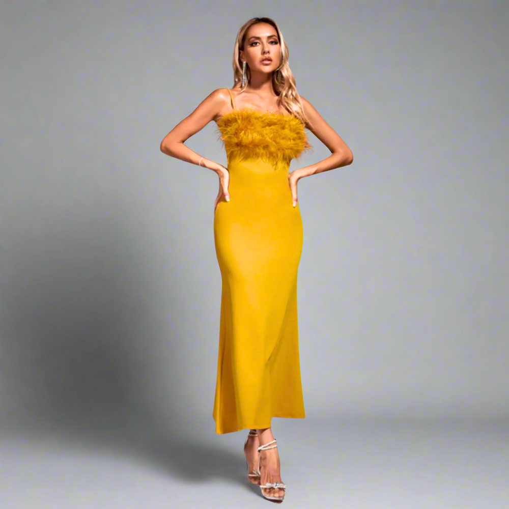 Golden Sunrise Dress Elegance Crate