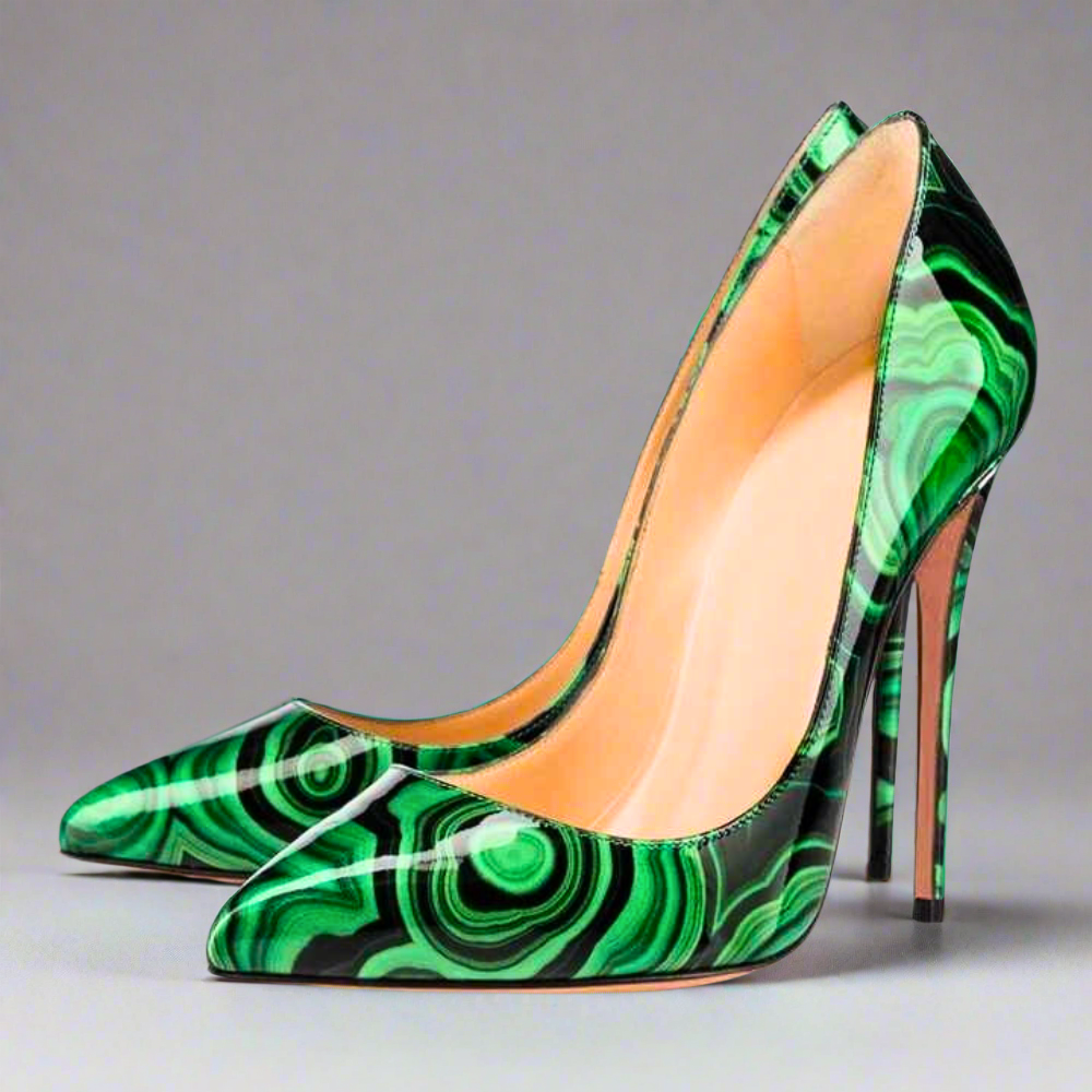 Floral Stiletto Pumps Elegance Crate