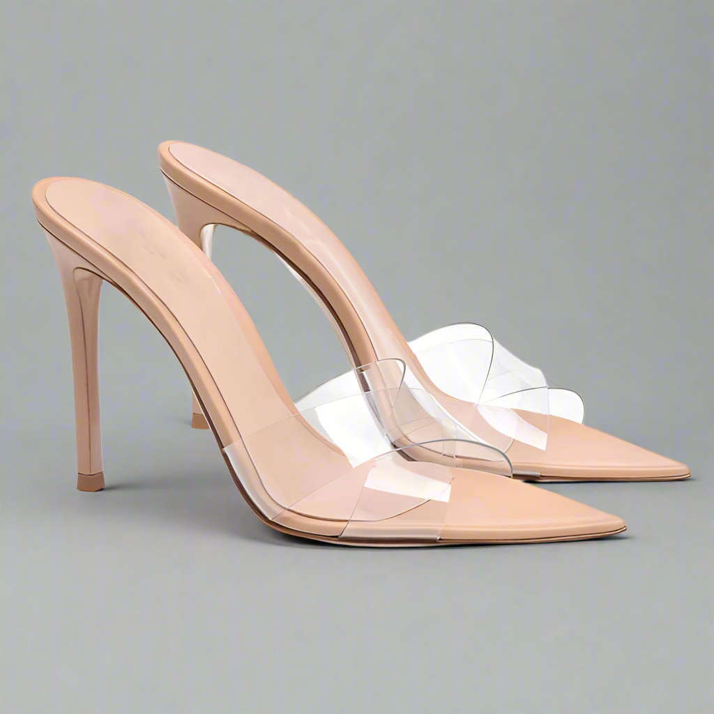 Mirage Elegance Clear Mules Elegance Crate