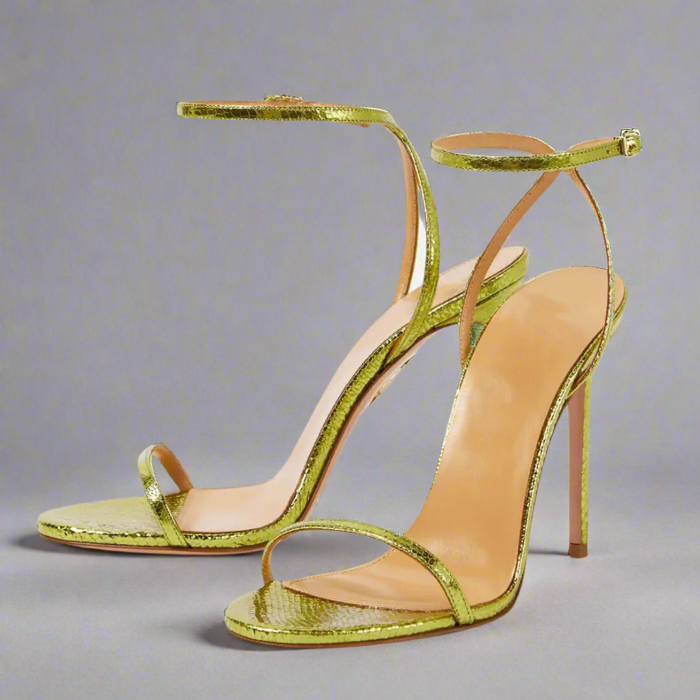 Luna Ankle-Strap Stiletto Sandals Elegance Crate