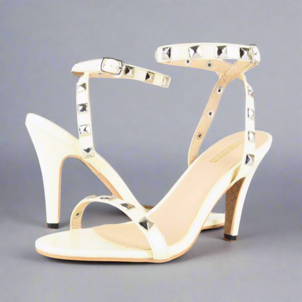 Lana Riveted Stiletto Sandals Elegance Crate