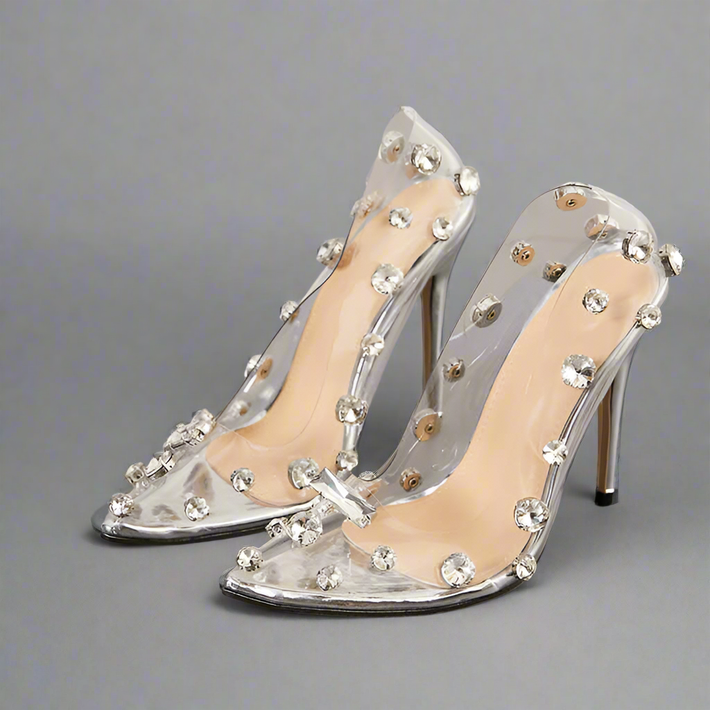 Khasi Clear Heels Elegance Crate